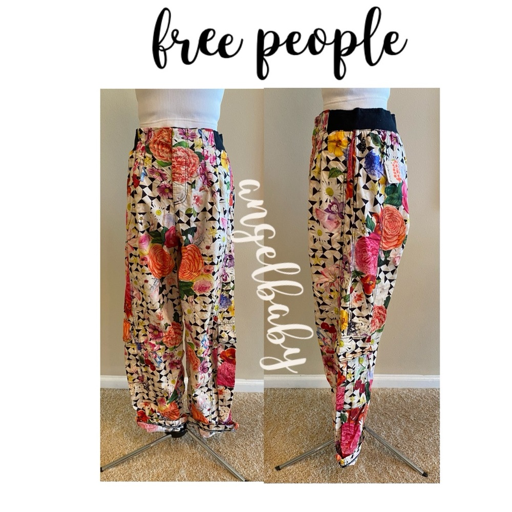 Free People Mesmerize Me Printed Pants in Take a Trip Floral! - Picture 13 of 16